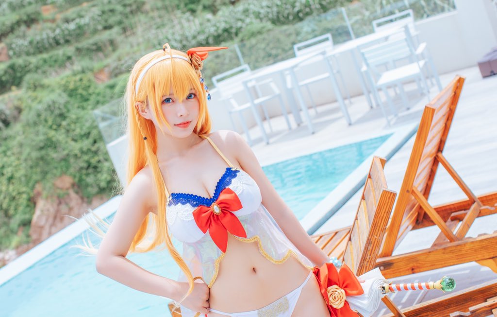 画像,🧡phx：@X_iaoHaaaaa #プリンセスコネクトReDive #プリコネR #ペコリーヌ #公主连结 #プリコネ #コスプレ #cosplay http…