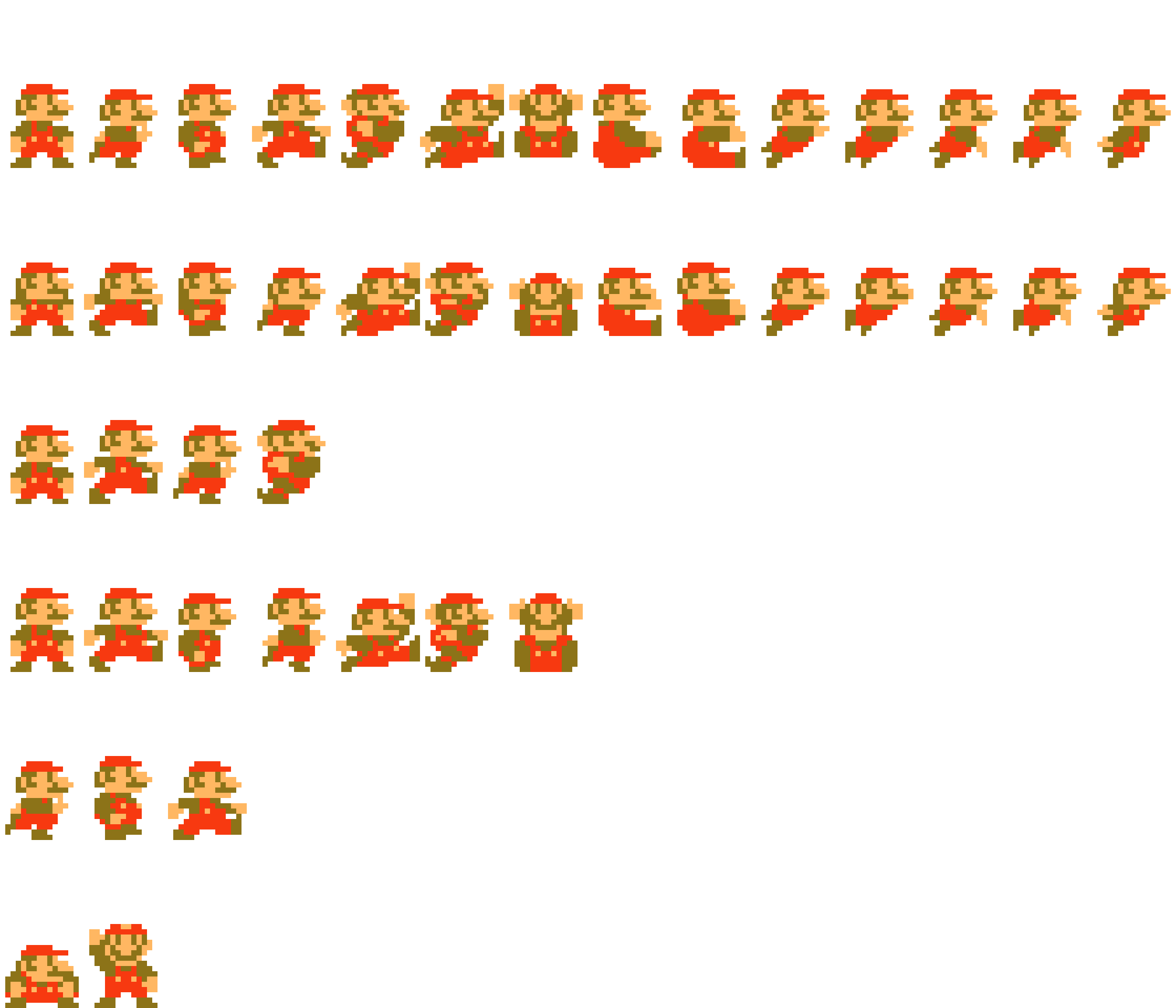 Mario sprite sheet png download transparent mario sprite sheet png