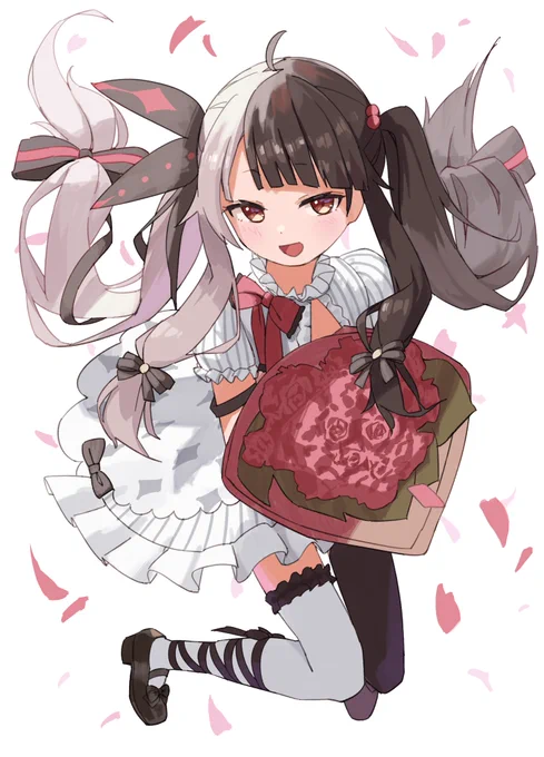 1周年&20万人おめでとう?
 #夜見れな 
 #れなの鳥っくあーと 