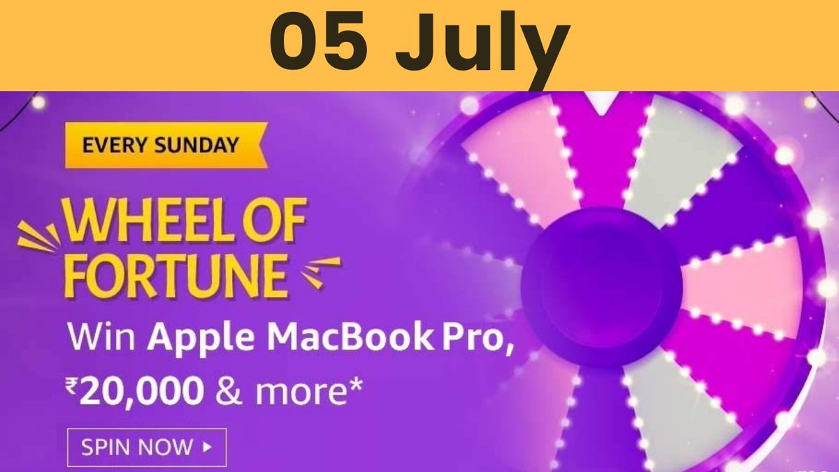 amazonInQuiz's tweet photo. Amazon Wheel Of Fortune Answers.
https://t.co/8HuqrUP1in

#amazonwheelofffortune 
#Quiztimemorningswithamazon https://t.co/IGJ2rRJ0e1