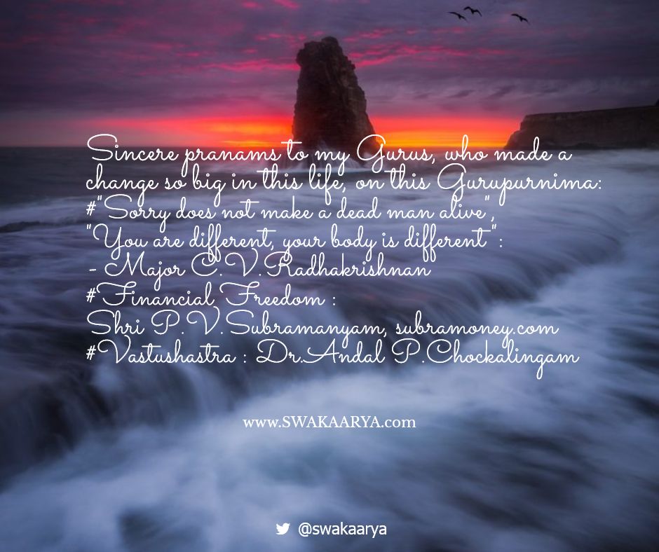 swakaarya's tweet photo. #swakaarya #FinancialFreedom #Wisdom #success #GuruPurnima https://t.co/5irSdsv1gM