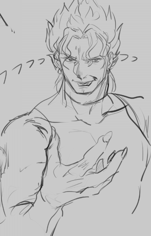 Some Dio and Giorno... Father and son moment I doodled today... ?
knono proud daddy Dio da!!! ?