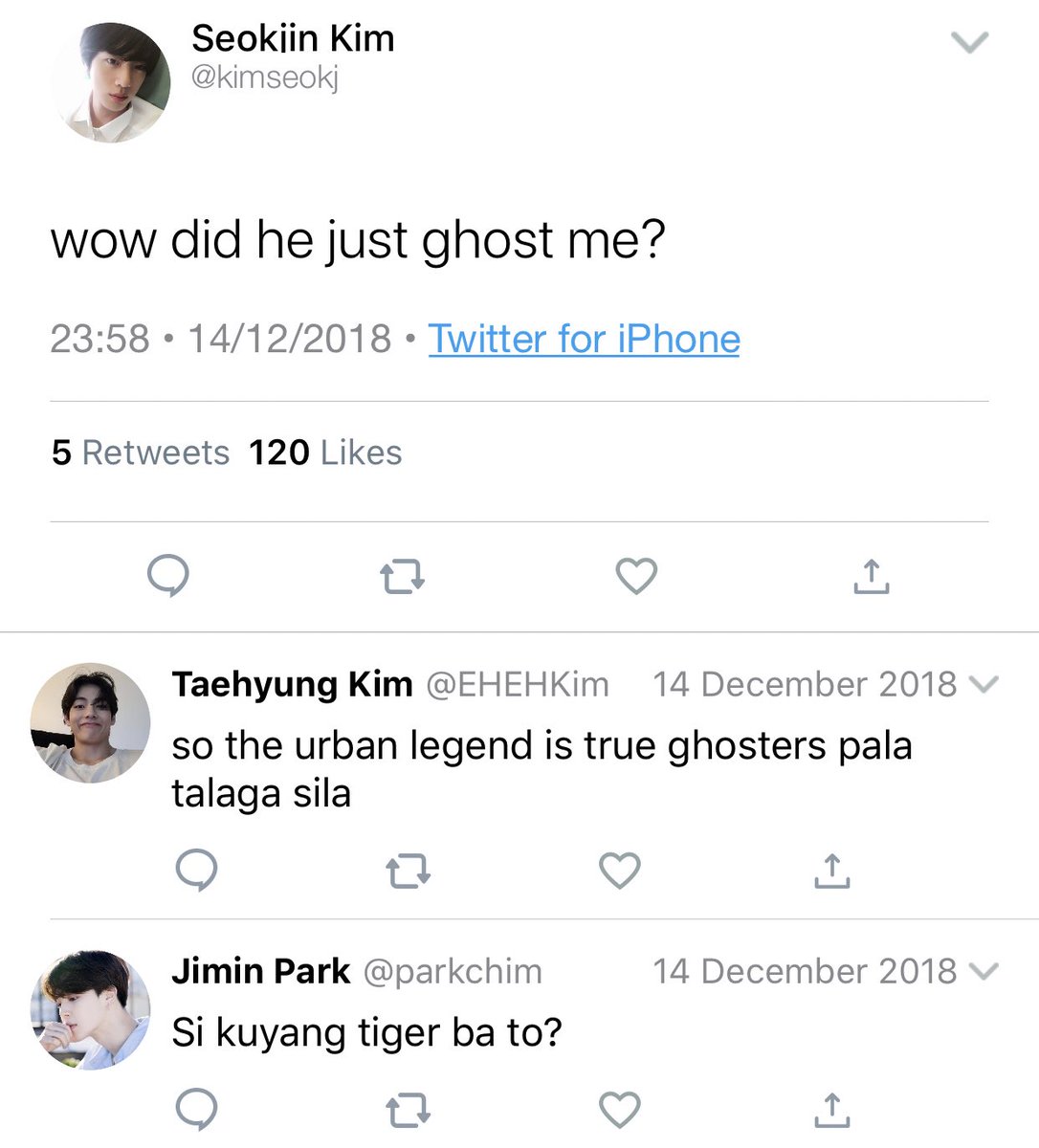 yoonjinspired's tweet photo. yoonjin filo au ✨

Ang sabi nila mahilig daw mang-𝙜𝙝𝙤𝙨𝙩 ang mga 𝘛𝘩𝘰𝘮𝘢𝘴𝘪𝘢𝘯 kaya nang biglang naglaho si Yoongi nang parang bula ay hindi na nagulat si Seokjin. 

2 years later...

May nag-babalik na multo ng nakaraan. 
 
#yjghostau https://t.co/D10LRKAc4e