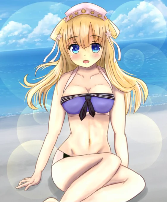 余り描いてなかった

#艦これ 
#ビキニの日 