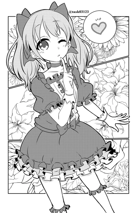 #ちーあーと 
漫画風ちーちゃん 