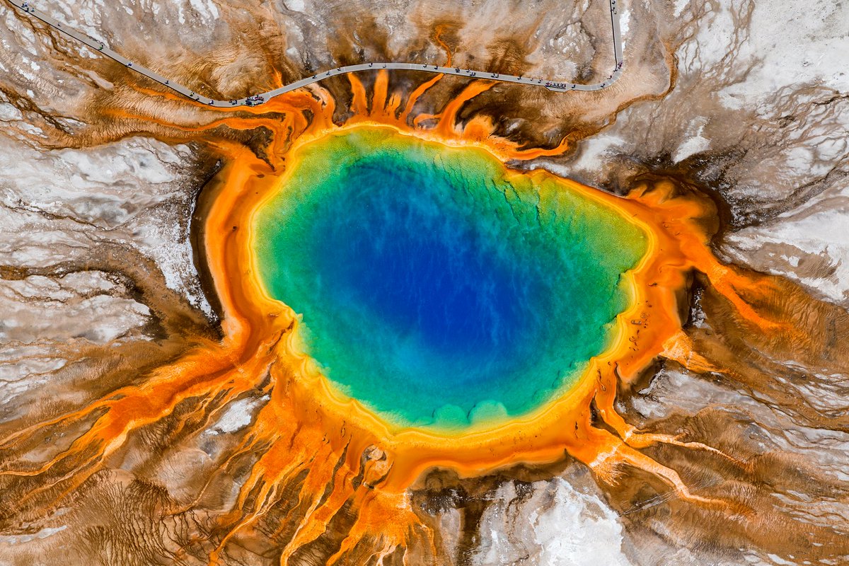 22. The Yellowstone Caldera. Portal of Apollyon from the Book of Revelation? Site of a botched alien terraforming experiment? Or merely the tomb of an indescribably ancient anaerobic civilization?