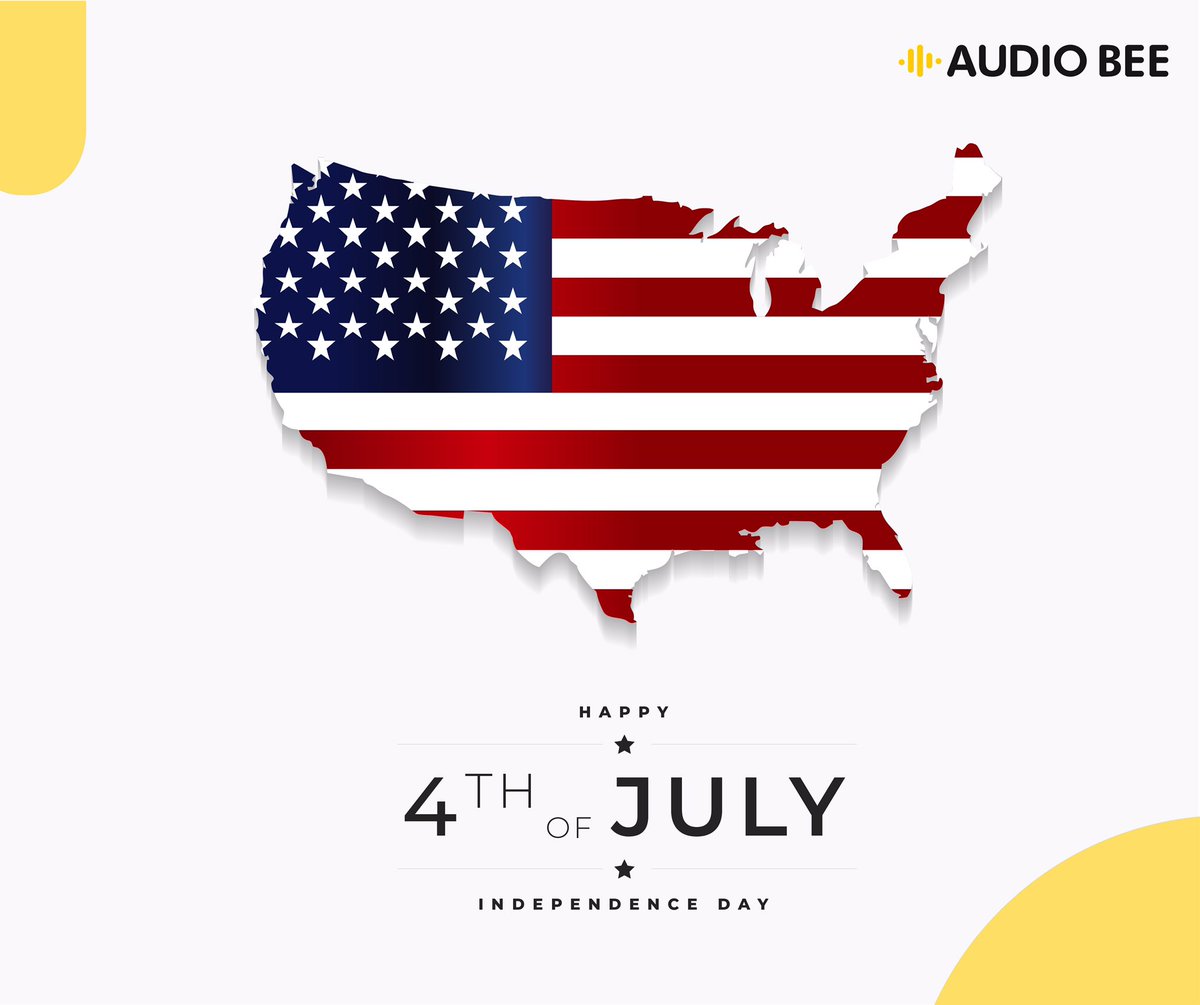 AudioBee2's tweet photo. Happy 4th of July! Wishing all of you a Happy Independence Day 🇺🇸🇺🇸🇺🇸🎉🎉

#audiobee #4thofJuly #independenceday2020 https://t.co/7gwR9imUHT