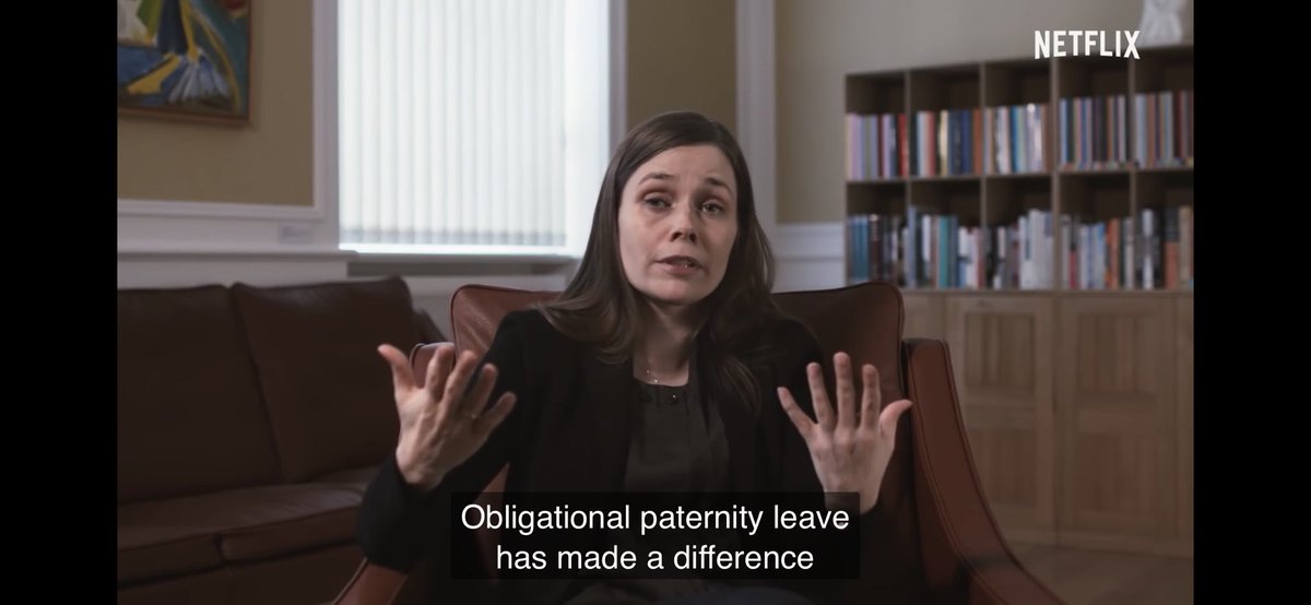 Policies can help support culture change. In Iceland, dads have a “use it or lose it” 3 months of guaranteed paternity leave, which will become 5 mos (for each parent + add’l 2 mos shared) in 2021. This allows dads to be early, integral caregivers & may shift expectations15/x