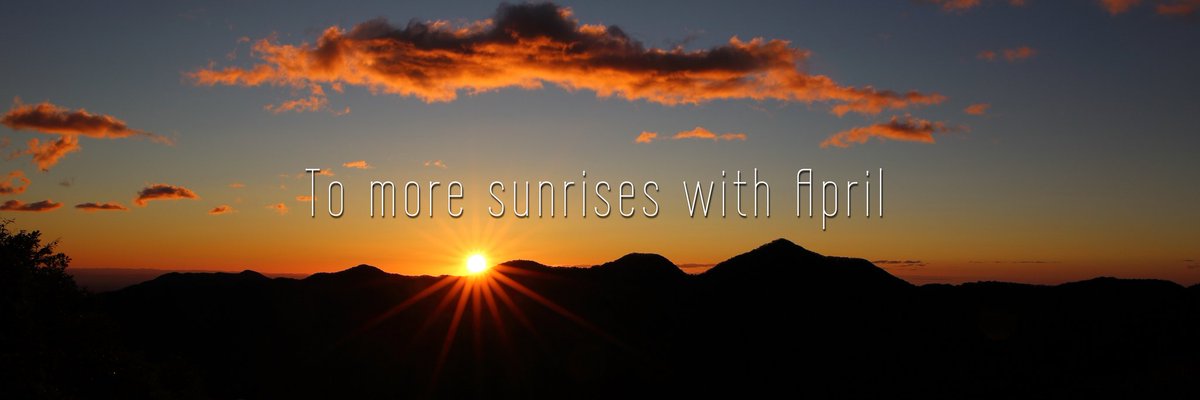 haniegreyn's tweet photo. #ToMoreSunrisesWithApril Twitter headers 🙈🌇 https://t.co/wcNLvmUBxw