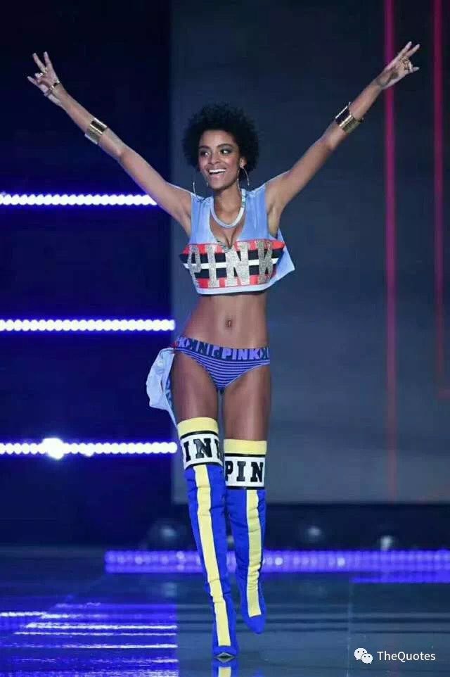 Alécia Morais, was one of the VS models in the Victoria's Secret Fashion Show in Shanghai, China 