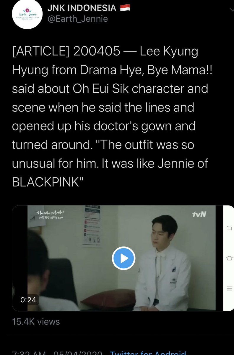 Jennie being mentioned in K dramas. You know you THAT btch when you get mentioned in movies/series period.