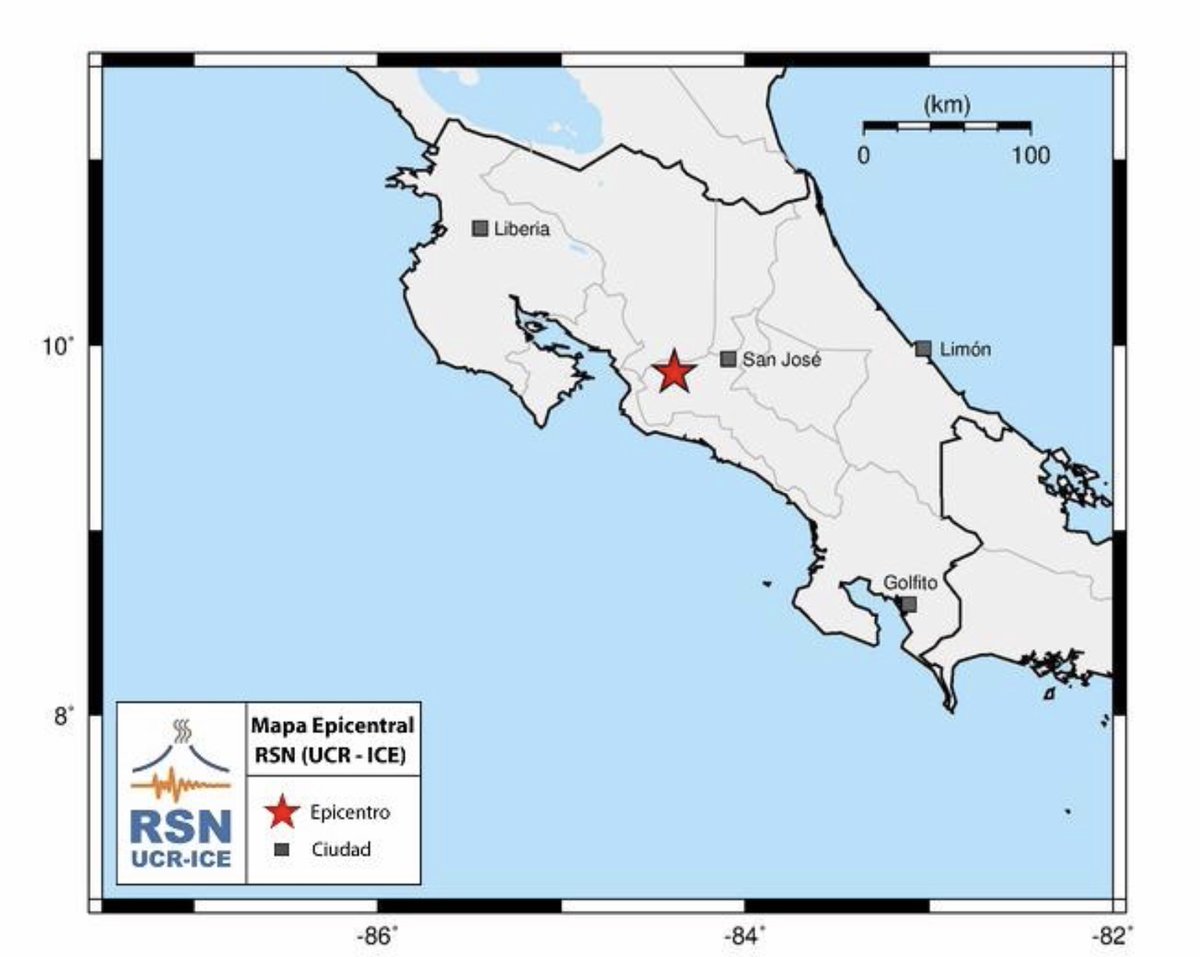 alpiedeldeporte's tweet photo. #Sismocr #temblorcr Revisado, 5-7-2020, 3:39 am, Mag: 4,8 Mw, Prof: 8 km, 3 km al Sur de Grifo Alto, Puriscal.Según Red Sismológica Nacional. https://t.co/w9Ow5xE1PA