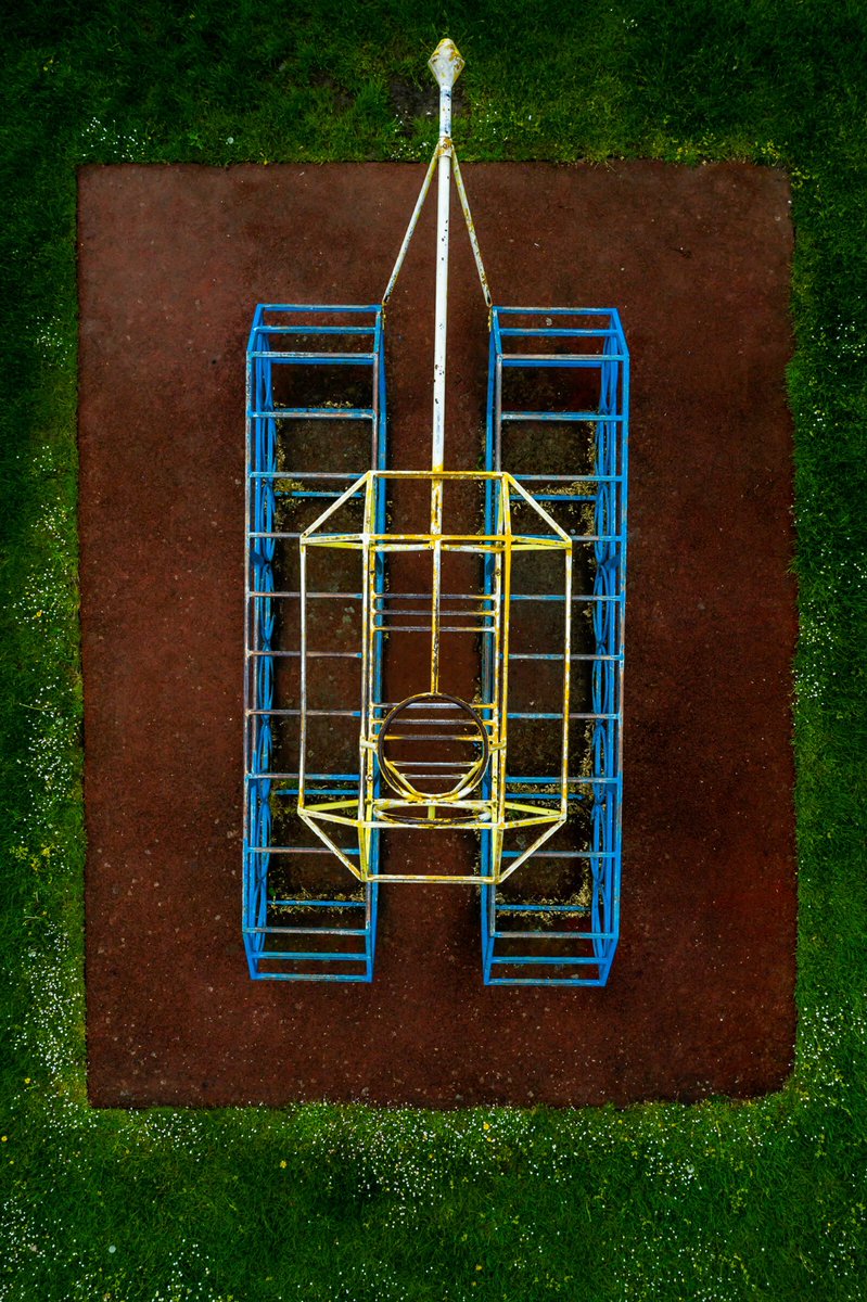 presentcorrect's tweet photo. The abstract patterns &amp; colours of Britain’s playgrounds during lockdown. 

https://t.co/kEUze2r8aX

Via The Observer https://t.co/55BdLSXp1D