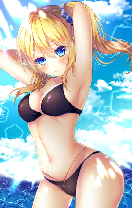 ビキニの日ということで早坂描きました😊✨✨
投票ありがとうございました!👙💕
 #ビキニの日 
 #かぐや様 
