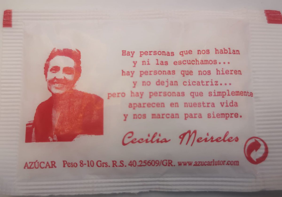 Interesante reflexión que me he encontrado esta mañana en un azucarillo