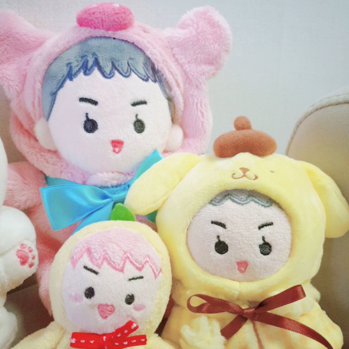 인형 정리한답시고 꺼내서는 가족사진찍는거 국룰아님니까 😶