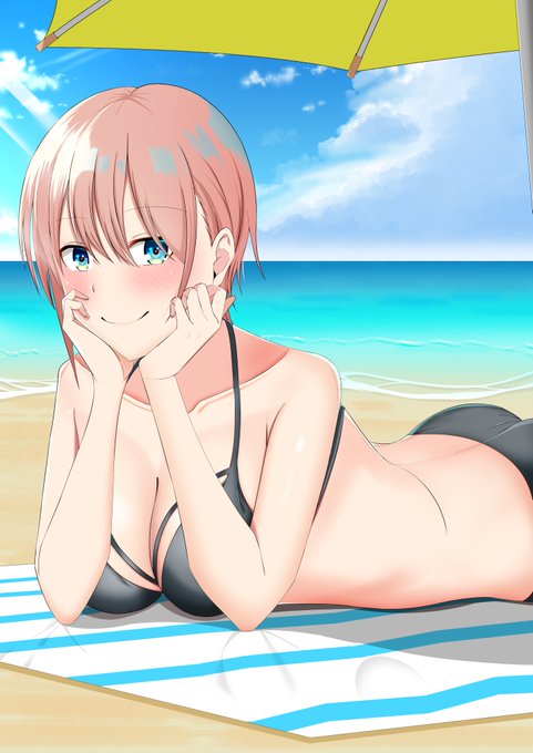 しゃきしゃききゃべつさんがTwitterに投稿した中野一花(五等分の花嫁)のイラスト。