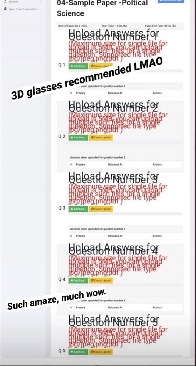 arjunsachdeva9's tweet photo. Ab yeh 3D glasses chahiye kaun bataega ?                                                      #DUAgainstOnlineExams #ScarpOBE #DuagainstOBE https://t.co/KEJnbW3kPA