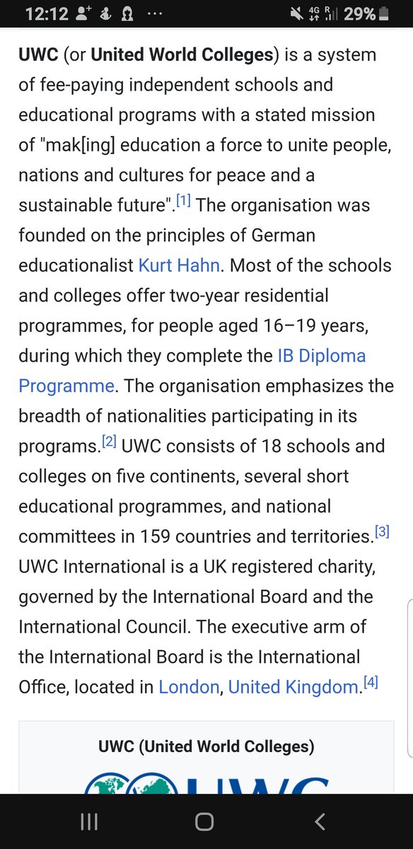 If you want to truly understand where the cosmopolitan world leaders of the future are being taught, your attention should be towards schools such as UWC. Anyone that has taken the IB program has heard of UWC, theyre famous for their high entry and academic standards, yet