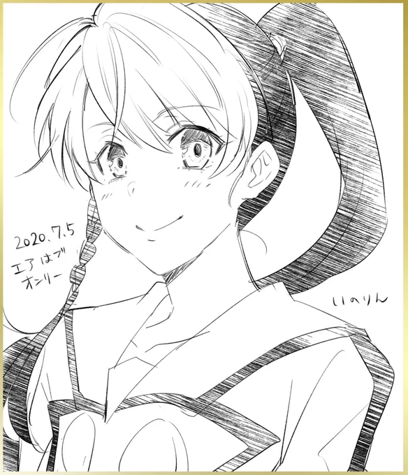 エアスケブ(色紙)祈紗枝 ⁦@iikagennisir0⁩ #エアはブオンリー 