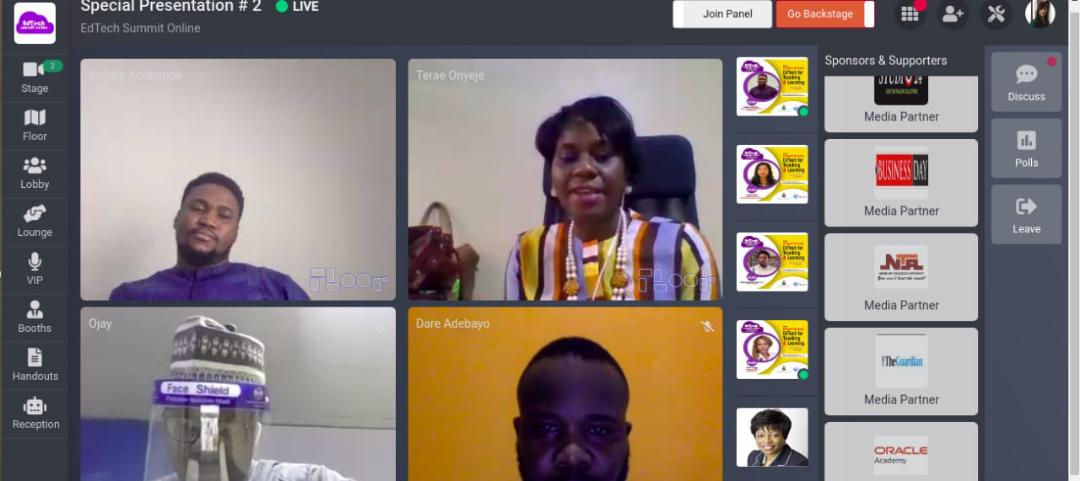 AfritexOnline's tweet photo. Kolade Adebimpe, Tarae Onyeye and Dare Adebayo discussing on Transforming the way Nigeria teach and learn at the just concluded EdTech Summit Online &amp; Telecast
#edtech #edtechsummit #edtechsummit2020 #edtechsummitonline #edtechsummitonline2020 #onlineedtechsummit https://t.co/49YUVl2Nzd