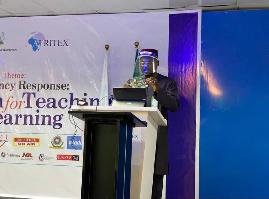 AfritexOnline's tweet photo. Director, Corporate Strategy, NITDA - Dr. Agu Collins Agu making a presentation on the Unity Board at the just concluded EdTech Summit Online & Telecast
#edtech #edtechsummit #edtechsummitonline #edtechsummitonline2020 #onlineedtechsummit #onlineedtechsummit2020 https://t.co/NfLn5wYD8L