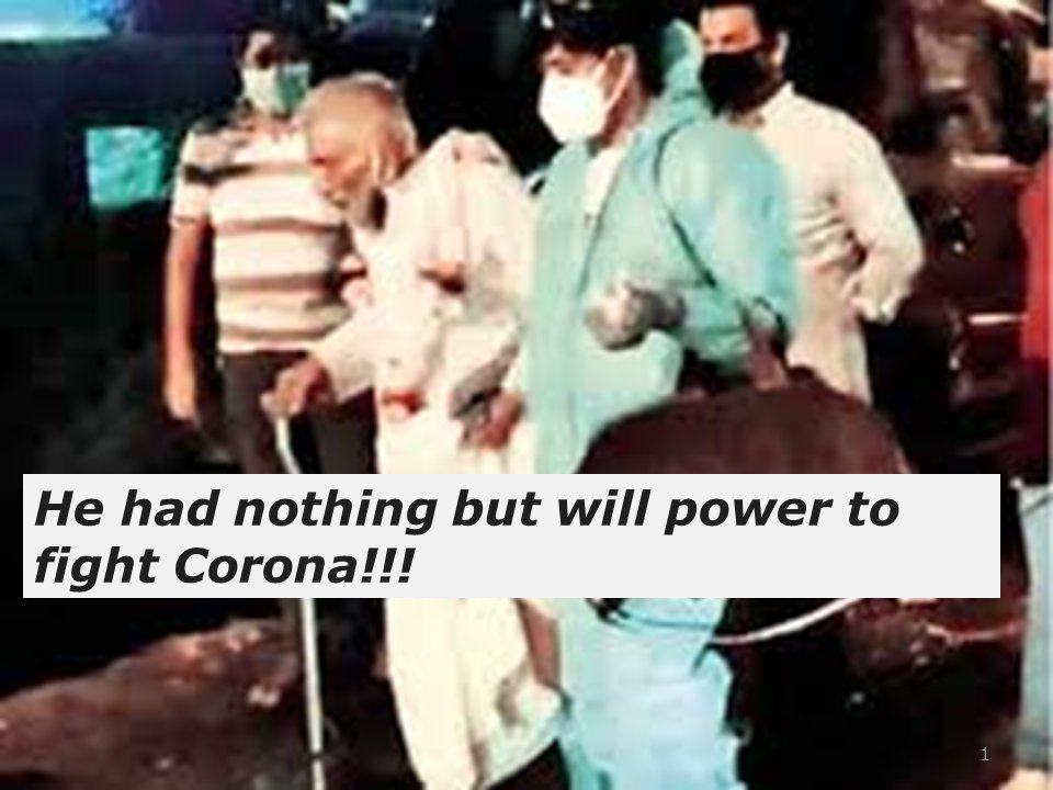 neetikumar's tweet photo. #Reflections: What do you need the most to fight Corona? 

A 104 old man amongst us beats Corona.Virus was far more powerful than his fragile body and had the potential to devastate him but something in him was even stronger....

#PowerOfWill #ThinkPositive https://t.co/JU9YB8Zj4I