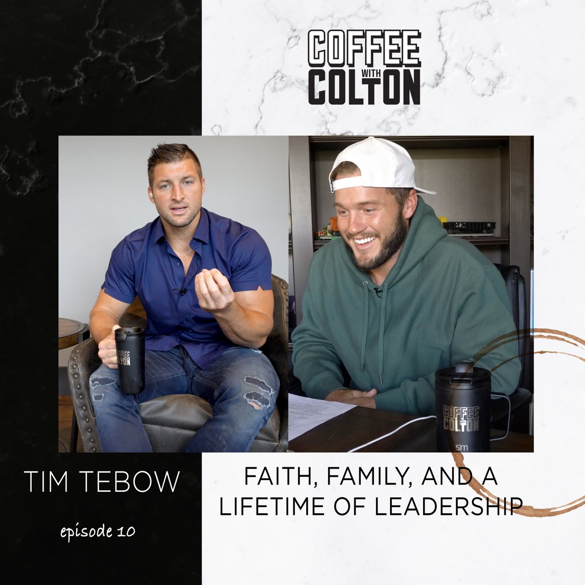 CoffeWithColton's tweet photo. Anyone else as excited as we are for @TimTebow on today's episode of #CoffeeWithColton? Tune in at 3pm PST to see it! Can't wait to hear what you think:
https://t.co/ZO3OncDTWo #TimTebow @colton https://t.co/69vULsjZeZ