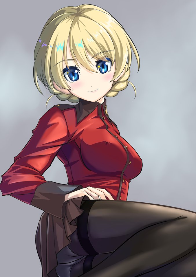 ダージリン(ガルパン) 「ダー様の戦車服にストッキング履かせてみたお(*'ω'*)
#ガルパン 」|ポコ次郎のイラスト
