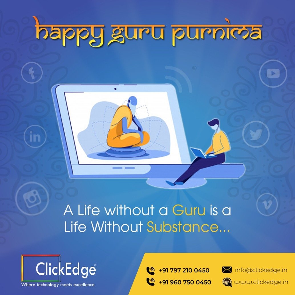 ClickedgeL's tweet photo. Guru is always an anchor of the life which is like a sailing ship...
Happy #GuruPurnima to all...
Let this digital era bring more awareness and enlightenment to all our lives.

#GuruPurnima2020 #गुरुपूर्णिमा #गुरू_पूर्णिमा #ClickEdge https://t.co/Q9omLMt4za