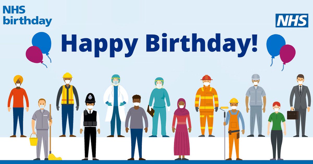HHFTnhs's tweet photo. HAPPY BIRTHDAY to our wonderful NHS 🎉

Join us tonight at 5pm outside the main entrances of our Andover, Basingstoke and Winchester hospital to join our staff showing our appreciation to the NHS and all those who have made it what it is today! 

#thankyoutogether #NHS72 https://t.co/VDzjV3F5Lm