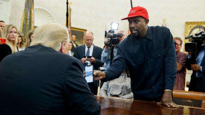 AJEnglish's tweet photo. A stunt? Kanye West writes on social media that he is running for president of the United States https://t.co/TlEyAXtt4m https://t.co/o5nwjrp9zt