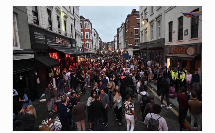 six4official's tweet photo. @BorisJohnson Yea happy birthday from Boris this is hypocrisy at its finest with pubs opening like it’s really a necessity lol @BorisJohnson how can it not be safe yet for gyms but it’s safe for this I can’t wait to vote your incompetent conservatives out of running this country https://t.co/egy5f7U7og