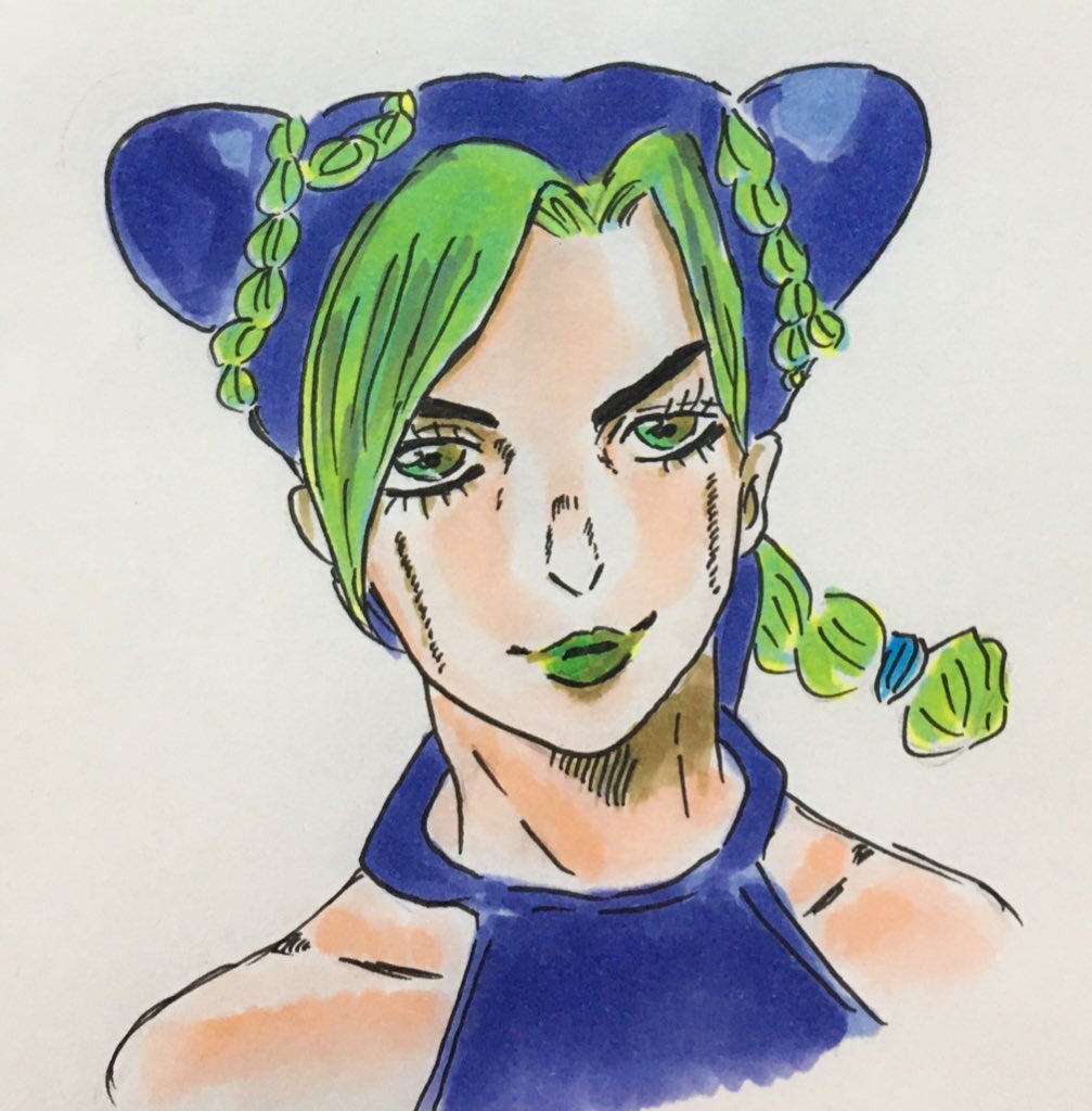 Picko 空条徐倫描いてみました ジョジョ 空条徐倫 イラスト コピック T Co H6e4dcadcn Twitter