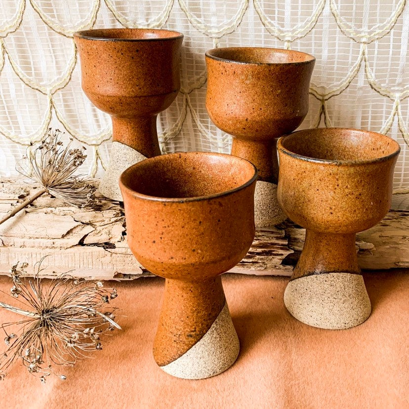 and before you can say "gnōthi seauton " Craft potters of the 70s were banging them out. Out of nowhere you couldn't move for medieval inspired pottery goblets!