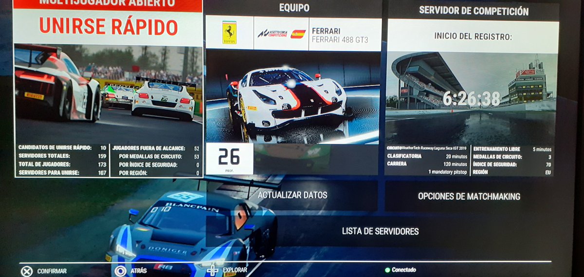 Esta tarde 19:00 carrera de 120 min en <a href="/AC_assettocorsa/">Assetto Corsa</a> haber como se nos da.. y el comportamiento en pista de la gente 😓.