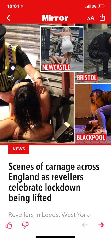 Bdongler's tweet photo. @RichieAllenShow Utter propaganda my the MSM. Blackpool was quiet as a mouse last night https://t.co/TMfsv8AWCn