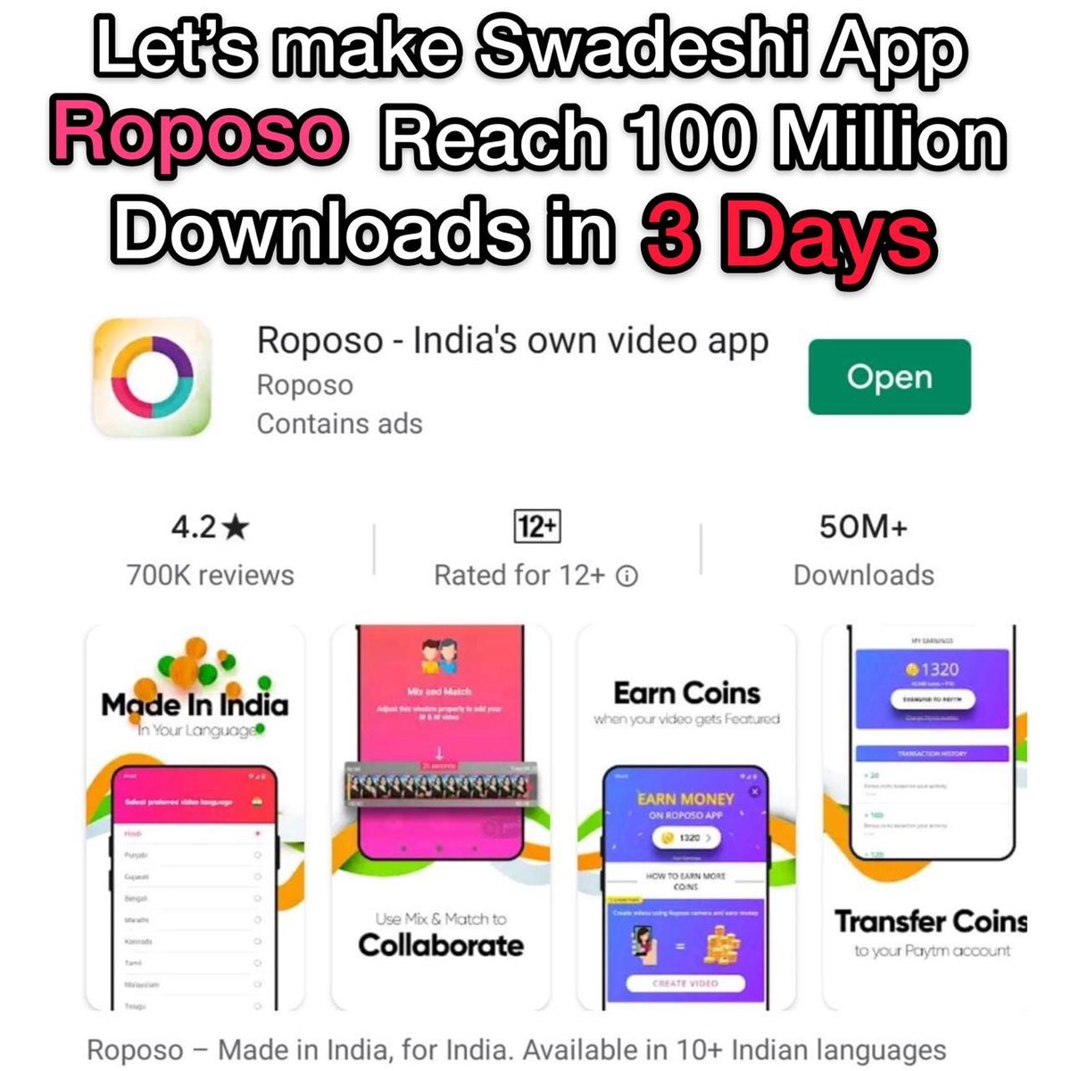 vishu2028's tweet photo. Download Roposo now  beacause @RoposoLove is a great tool that promotes learning with entertainment. MakeRoposoApp Reach100mn https://t.co/xzxylpMrL6