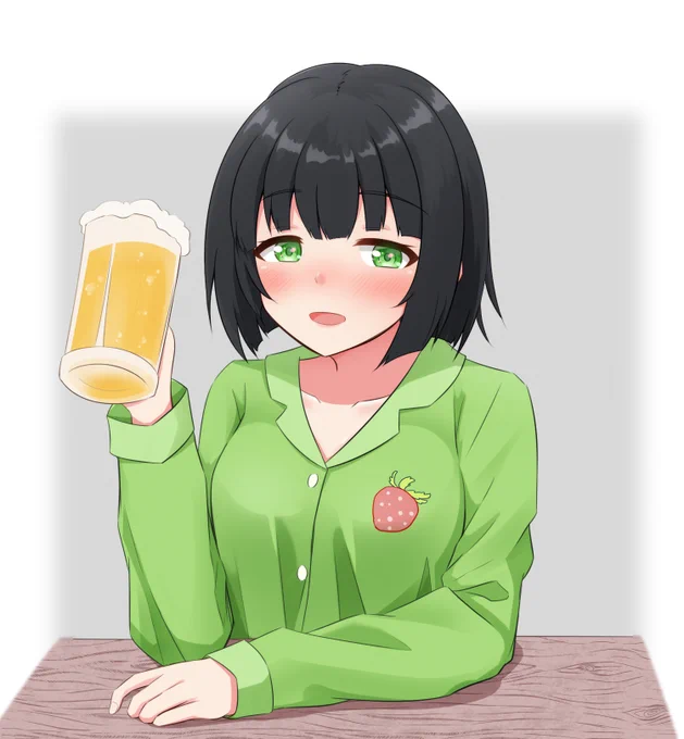 #京町セイカ誕生祭2020 
お誕生日おめでとう!祝いの一杯! 