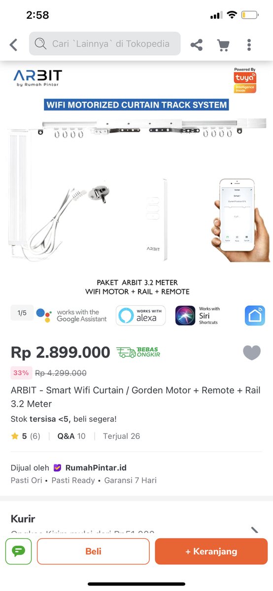 Motor Roller Blind dengan remote. Dulu beli seharga 600rb-an. Menurut gw ini termasuk murah jika dibandingkan dengan produk yg available dipasar yg malah bisa sampe 3jt an .