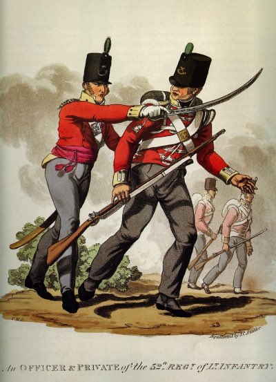 Another big lesson of 1776 for 1815 was a new emphasis on Light Infantry tactics. (W good use of Dutch and Nassau/German allies.) 3 Rifles battalions were at Waterloo, 2 in line, 1 in the Sandpit w reinforcements coming down as needed until 5.30pm when forced back up the slope.