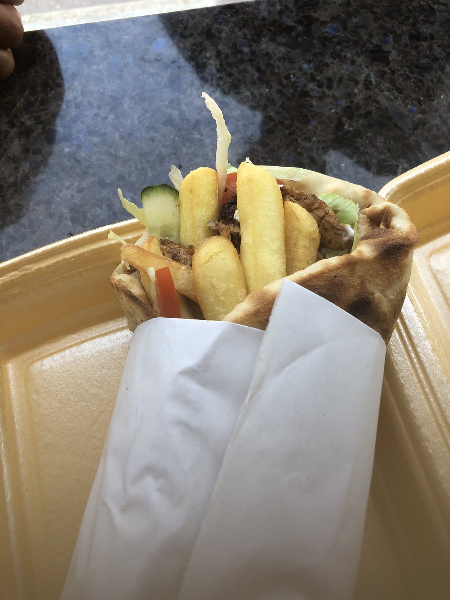TheBeachHut1's tweet photo. The gyros is back . Chargrilled chicken Greek salad feta cheese garlic mayo and chips served in a flatbread https://t.co/0TA7saFvSw