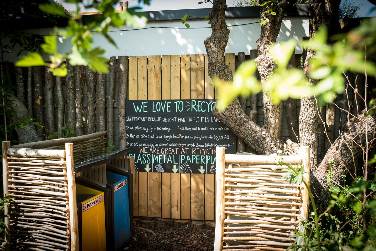 snapforchange's tweet photo. Make sure you have an accessible recycling station for your children and team to sort, squash and be environmentally responsible for their waste. Start with the basics and the rest will follow #OMEP #snapforchange #sustainableeducation #naturalcurriculum #snaplearning https://t.co/VgrIAVNGdg