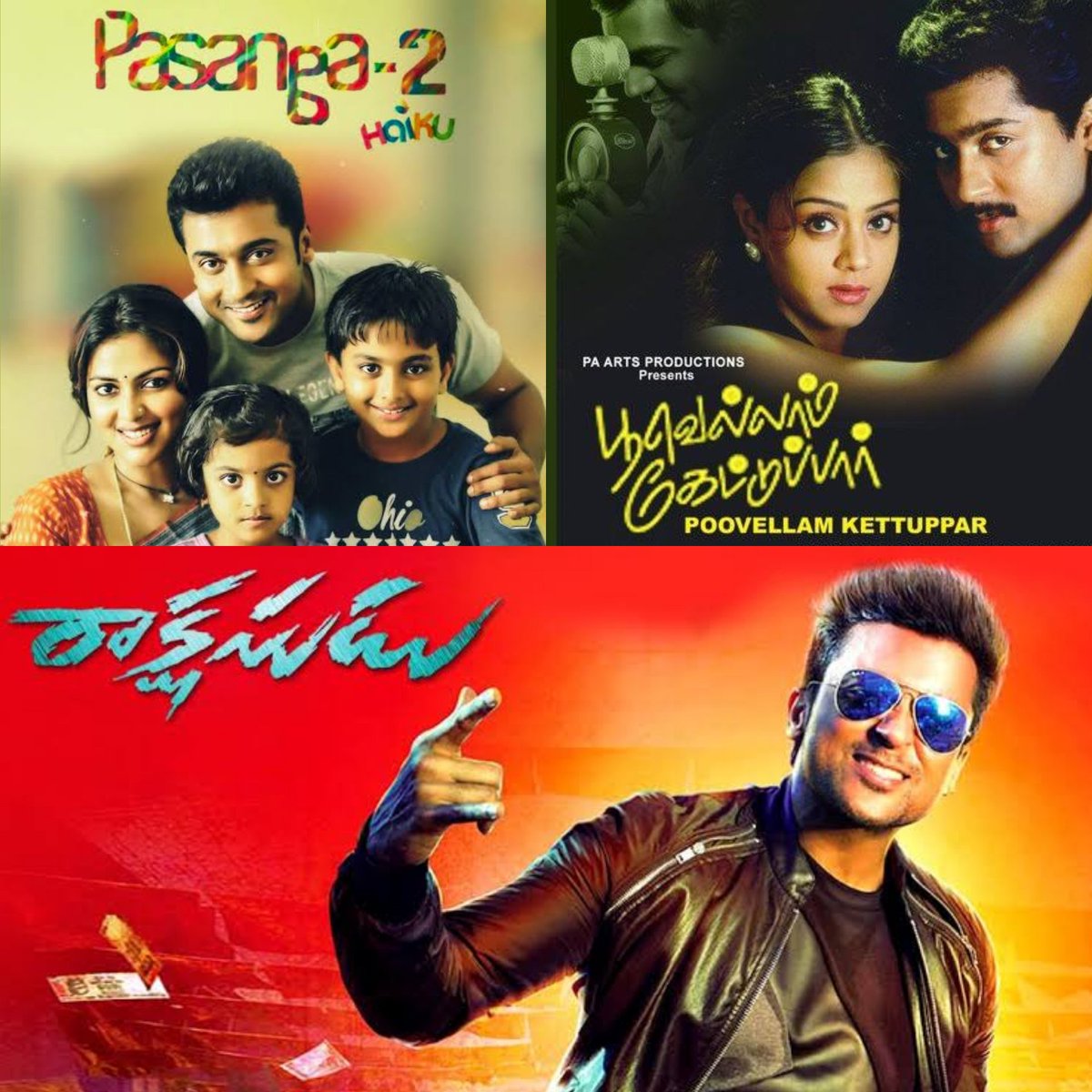 jimmytg619's tweet image. Today's @Suriya_offl Movies On Television.

Tamil :
• #Pasanga2 - 4PM On @JayaTvOfficial
• #PoovellamKettupaar - 7PM On @KTVTAMIL
Telugu :
• #Rakshasudu - 6PM On @ZeeTvCinemalu

#SooraraiPottru #7YearsOfMassiveHitSingam2