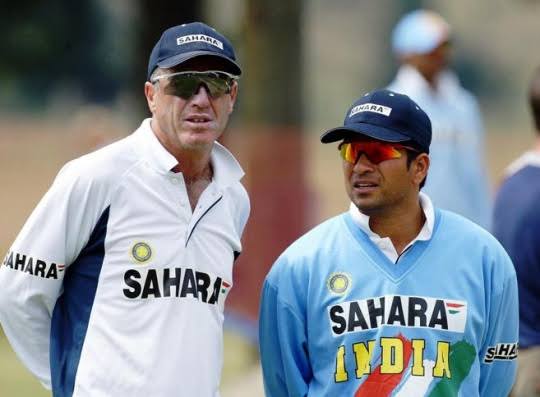 John Wright: He was the one who took Sachin's catch when he was on the way to his maiden test hundred.Sachin was out on 88. It was in Sachin's first tour outside Asia.Later when Wright became coach of India ,Sachin once jokingly said him you shouldn't have taken that catch.