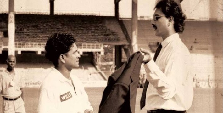 Ravi Shastri" 1st man on the planet to score a double century in ODIs & it is the superman from India"This words by  @RaviShastriOfc will remain till the date cricket is alive.Both batted together in 8 test innings& have scored 308 runs.In ODI scored 195 runs in 5 innings.