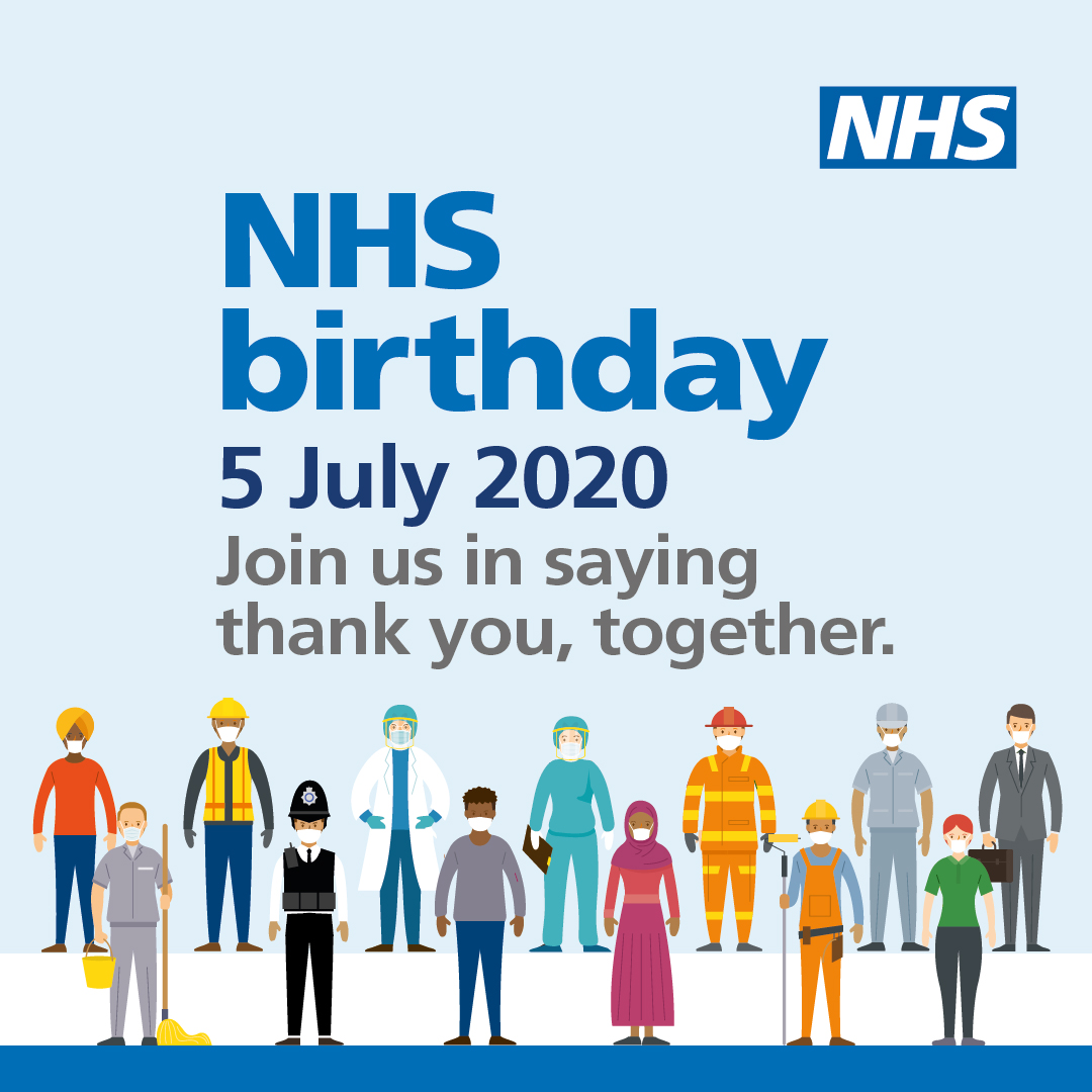 Happy birthday to the NHS and a special thank you to all of our survivors who work there.  You are all amazing.  #StaySafe