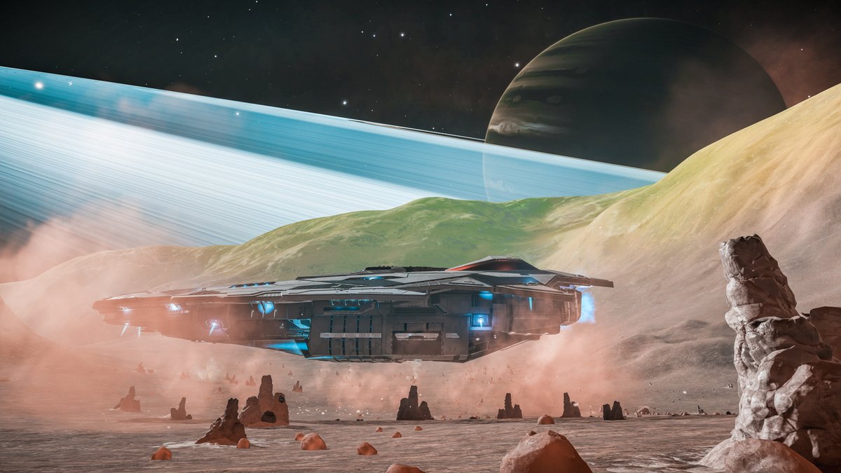 CMDR_AlexStorch's tweet photo. Landing on the moon Byua Euq RI-B d13-321 4 a.
Another angle of one of my pics that I shared earlier.
#EliteDangerous https://t.co/EGdcX8FgC0