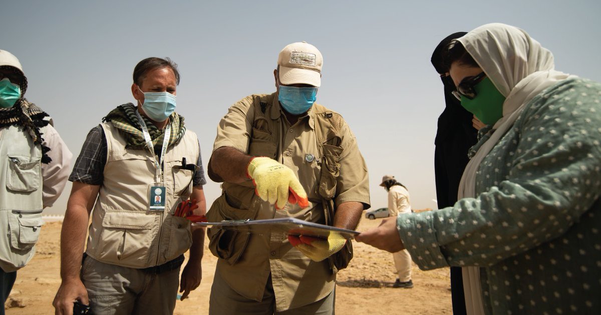 DGDA_SA's tweet photo. #DGDA is committed to applying the highest heritage preservation standards. That includes ensuring a Saudi archaeological Task Force conducts preventive surveys on site, prior to development work. https://t.co/Vv12oTR3Zm