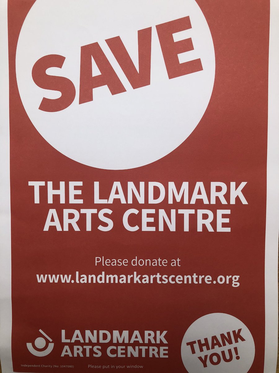 Like many other venues,  @LandmarkArts is suffering financially from lost income and no govt support. We need venues to survive to allow community arts orgs to survive. Please support them by donating where you can.